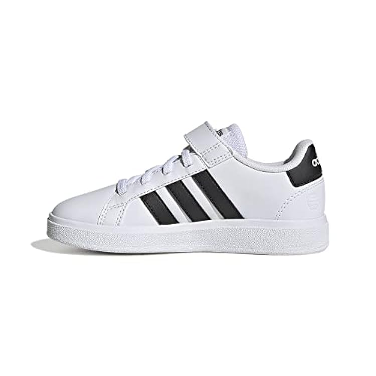 adidas Grand Court Elastic Lace And Top Strap Shoes, Sn