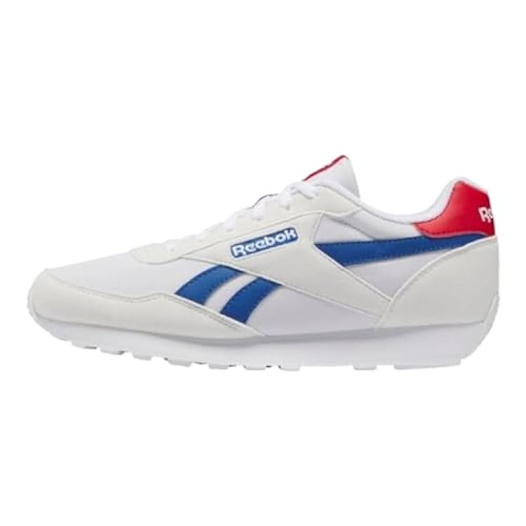 Reebok Rewind Run, Sneaker Unisex - Adulto, Ftwr White Vector Blue Vector Red, 42.5 EU 456682119