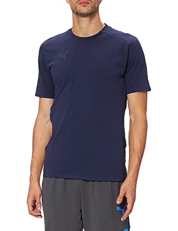 Puma teamCUP Casuals Tee Maglietta, Peacoat New Navy, M