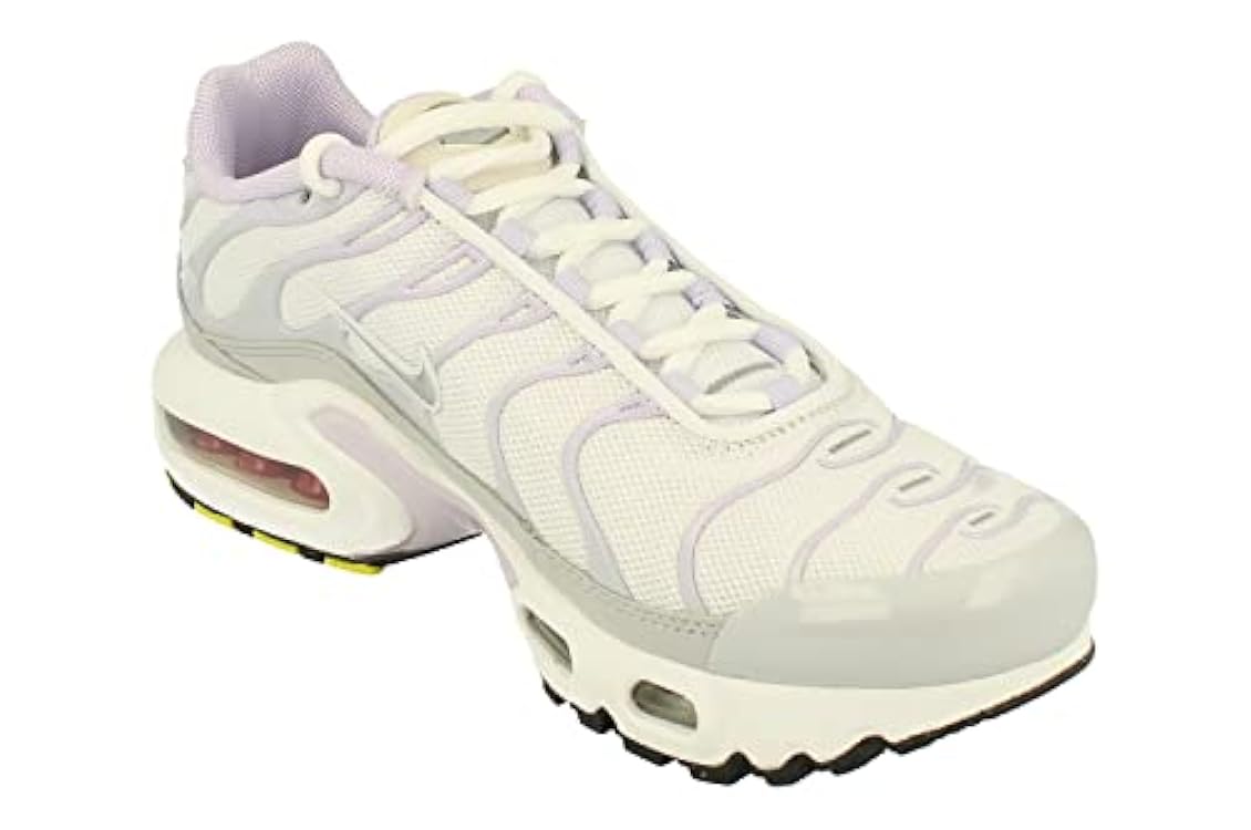 Nike Air Max Plus GS Running Trainers CD0609 Sneakers Scarpe (UK 3 US 3.5Y EU 35.5, White Metallic Silver 108) 714711802