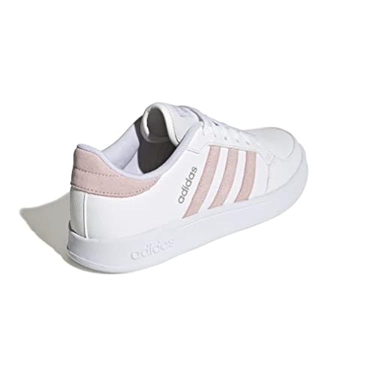 adidas BREAKNET, Sneaker Donna, Ftwr White/Clear Pink/Matte Silver, 38 2/3 EU 640385678