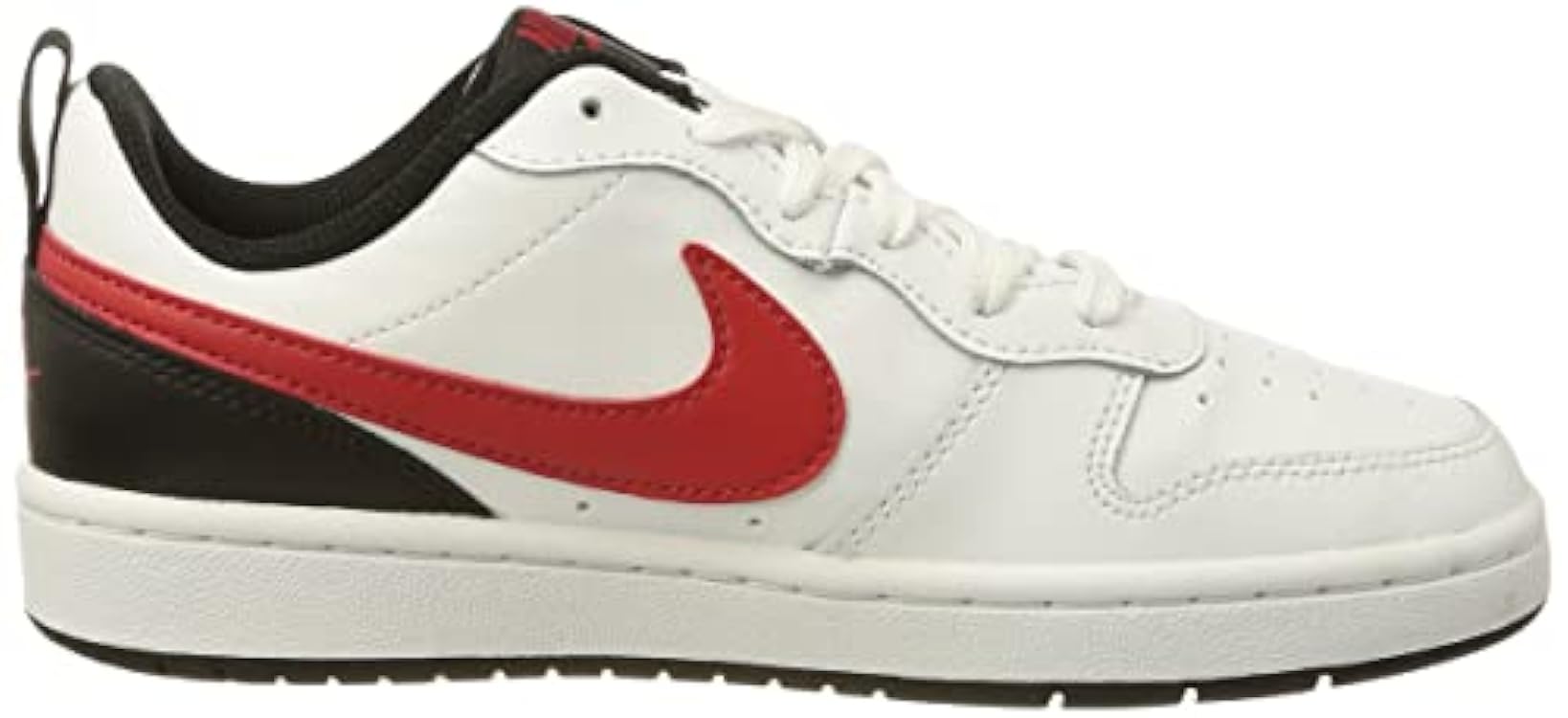 Nike Court Borough Low 2, Baby/Toddler Shoe, White/University Red-Black, 19.5 EU 925018682
