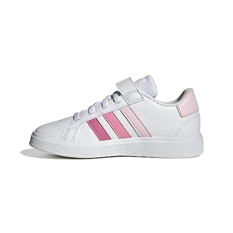adidas Grand Court Elastic Lace And Top Strap Shoes, Sneaker Unisex-Bambini e Ragazzi 615415359