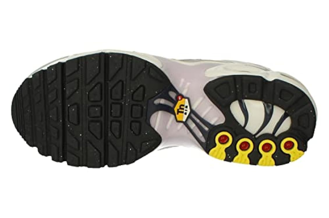Nike Air Max Plus GS Running Trainers CD0609 Sneakers Scarpe (UK 3 US 3.5Y EU 35.5, White Metallic Silver 108) 714711802