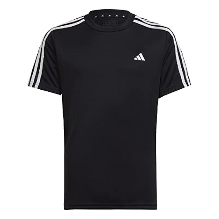 adidas Train Essentials Aeroready 3-Stripes Regular-Fit Short Sleeve T-Shirt Maglietta Bambini e Ragazzi 014036783