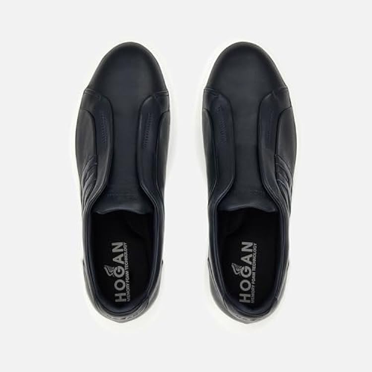 Hogan Sneaker Slip on da Uomo H580 in Pelle Blu - HXM5800BE00 LE9U805 - Taglia 019358085