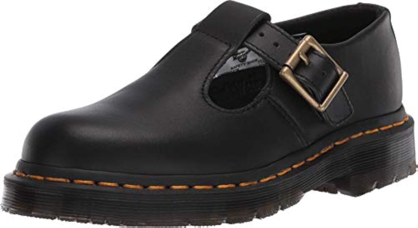 Dr. Martens - Women´s Polley Slip Resistant Service Shoes, Black Industrial Full Grain 798901741