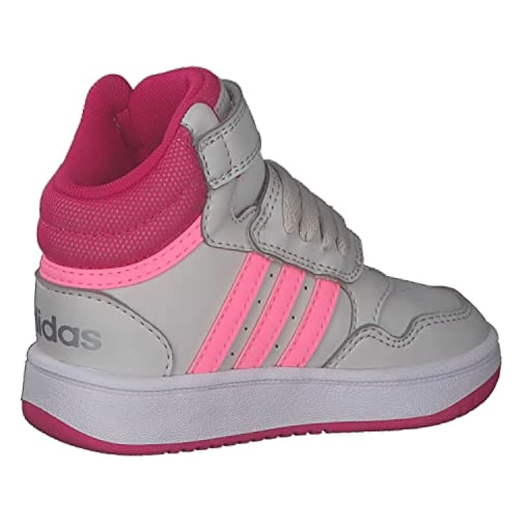adidas Hoops Mid 3.0 AC I, Sneaker Unisex-Bambini, Grey One/Team Real Magenta/Beam Pink, 22 EU 177133888