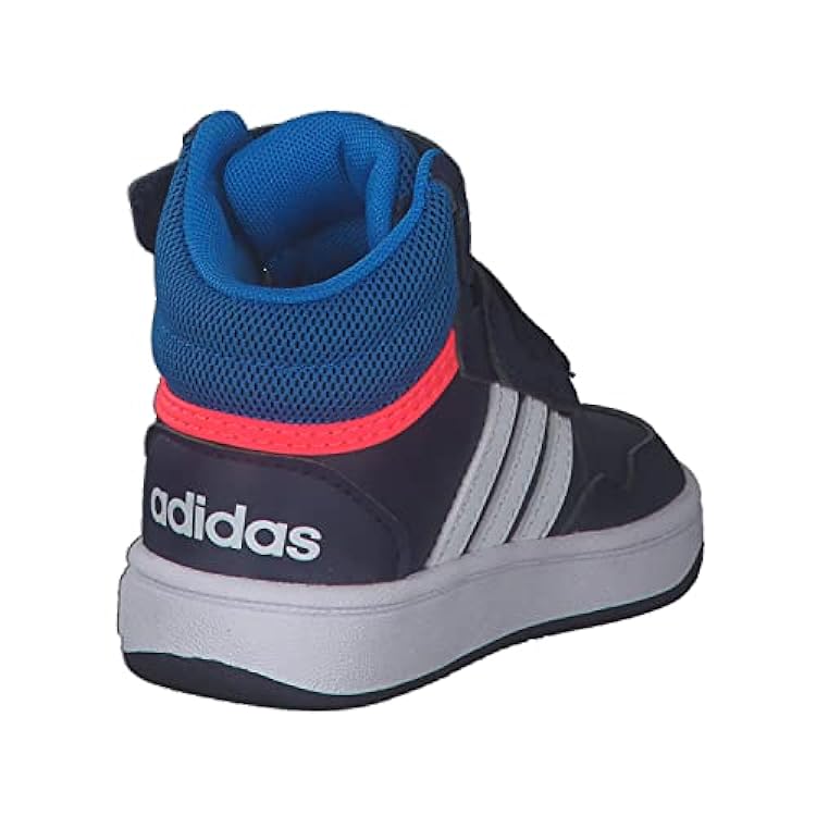 Adidas Hoops Mid 3.0 AC I, Scarpe da Ginnastica Basse Unisex - Bambini, Blu Scuro/Blu Rush/Turbo, 24 EU 550347546