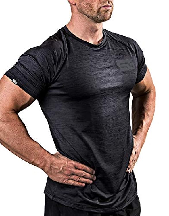 Satire Gym - Maglietta Uomo Aderente/Abbigliamento Sportivo Funzionale e ad Asciugatura Rapida per Uomo - Adatto Come T-Shirt Bodybuilding e da Palestra per allenamenti 300875478