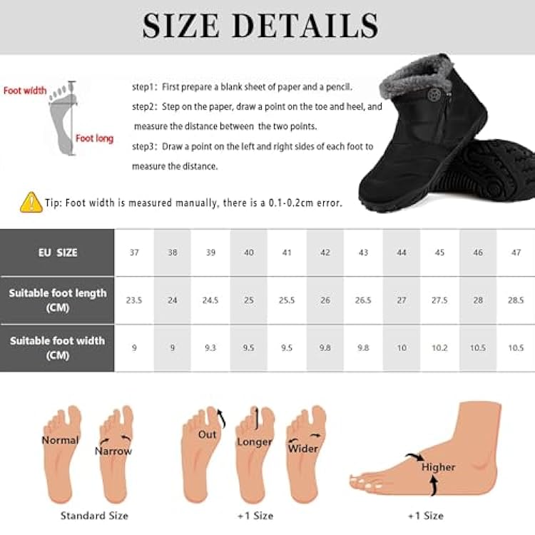 Stivali Barefoot Uomo Scarpe Donna Minimaliste Invernali Caldo Resistente all´Acqua Scarponcini Inverno 990913909