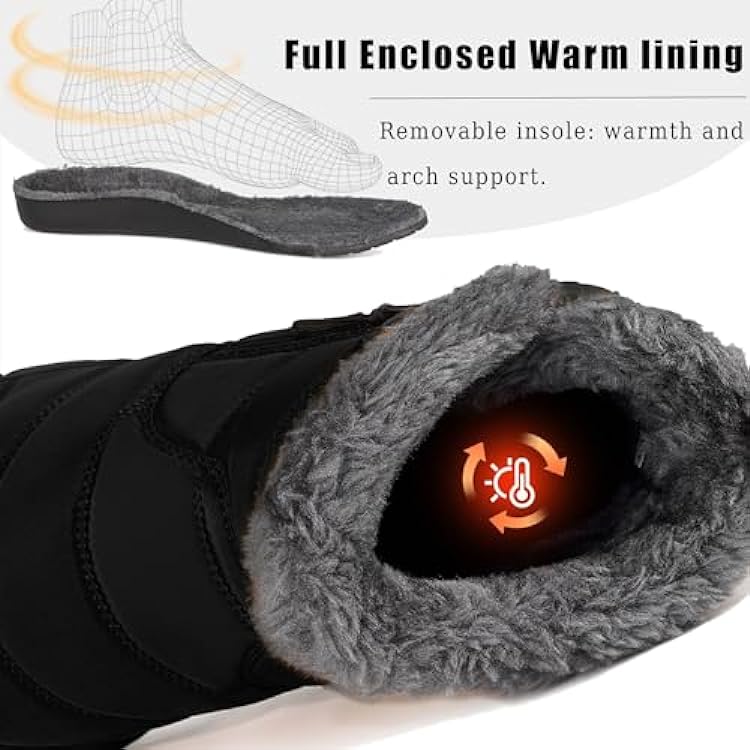 Stivali Barefoot Uomo Scarpe Donna Minimaliste Invernali Caldo Resistente all´Acqua Scarponcini Inverno 897000536